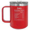 Dad Nutrition 15 oz Mug | Red