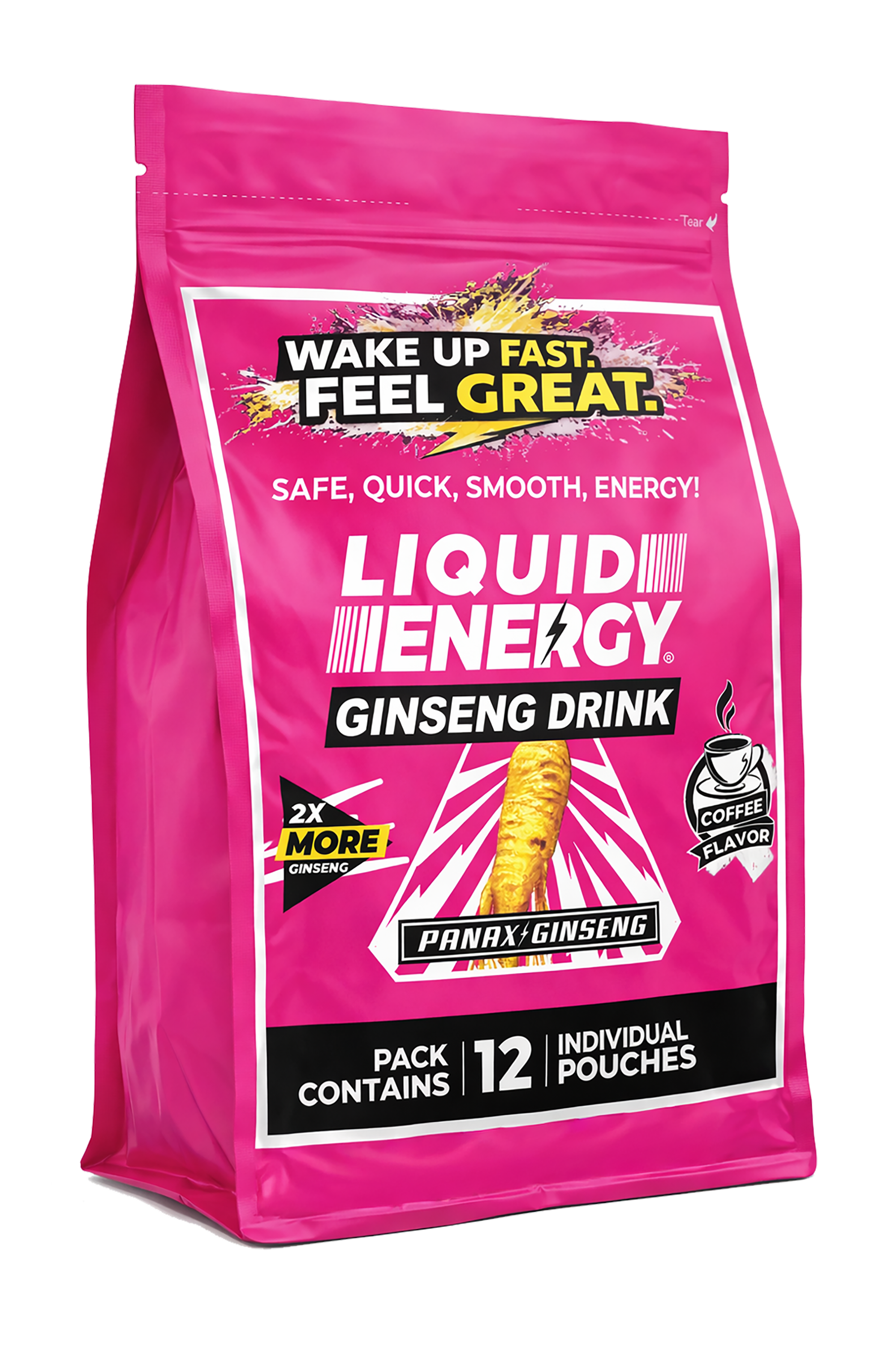 Liquid Energy Ginseng Drink Original Coffee